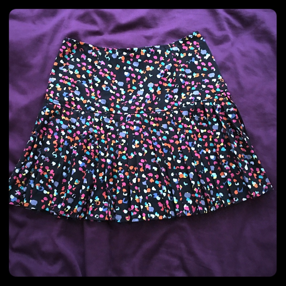 Nordstrom Hinge Print Pleated Circle Skirt